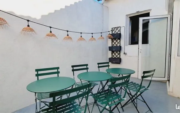 Location T3/4 meublé de charme avec terrasse intérieur