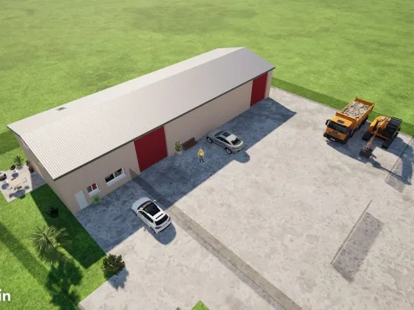 🏢 Local professionnel à louer - 240 m² + terrain clôturé - Barinque / Escoubès