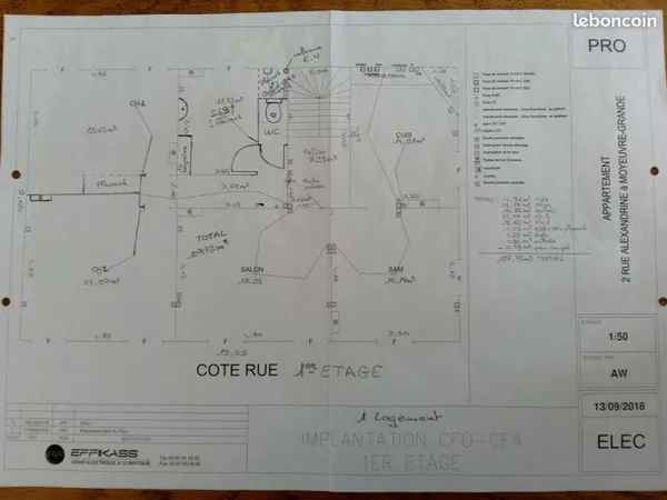 Appartement T4 108m2 à moyeuvre grande