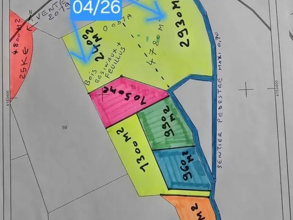 terrain en zone naturel non constructible de 960 m2