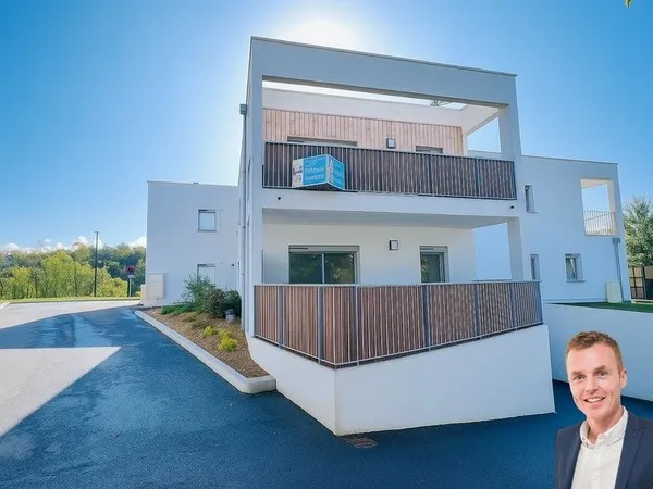 QUIMPER, quartier Kerfeunteun : Appartement meublé à vendre, 2 pièces de 50 m² habitable - Terrasse 