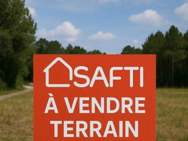 Beau terrain plat 1 000 m²