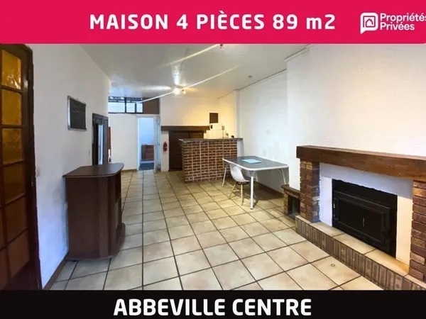 Maison abbevilloise 4 pièces 89 m2 - Abbeville centre