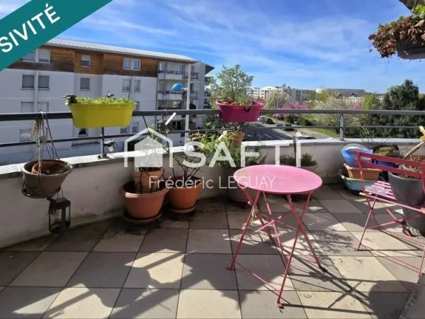 Bel appart avec balcon, garage et vue sur parc