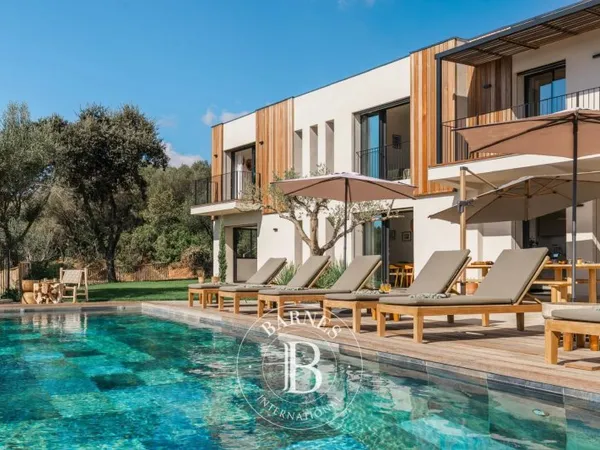 Olmeto, Abbartello, 6 chambres, piscine à débordement, vue mer panoramique, proche plage