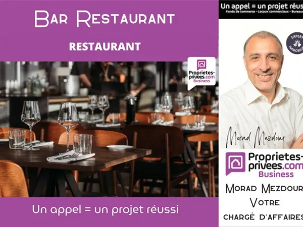 VILLENEUVE D'ASCQ - BAR RESTAURANT 100 couverts TERRASSE 50 Places