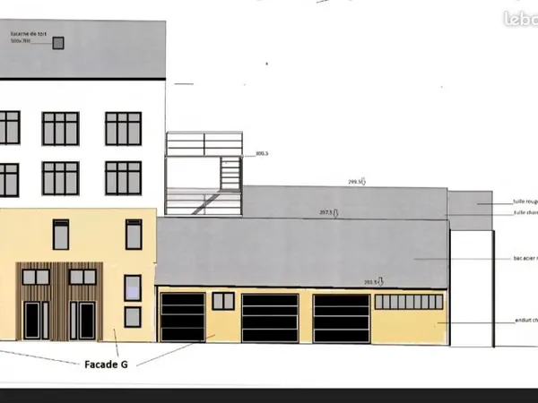 Local artisanal / atelier 80 m² - loyers offerts contre travaux - 380 V