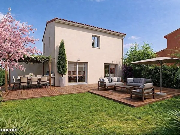 Plein centre Frouzins, maison neuve 4 chb et jardin