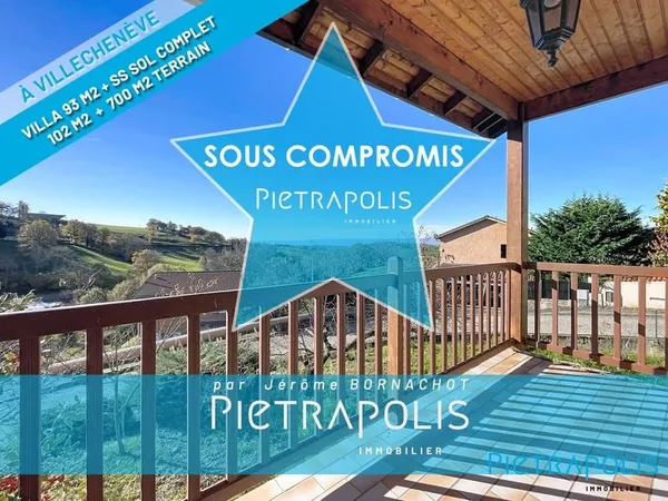 Villa plain-pied de 93 m2 à Villechenève - 3 chambres, sous-
