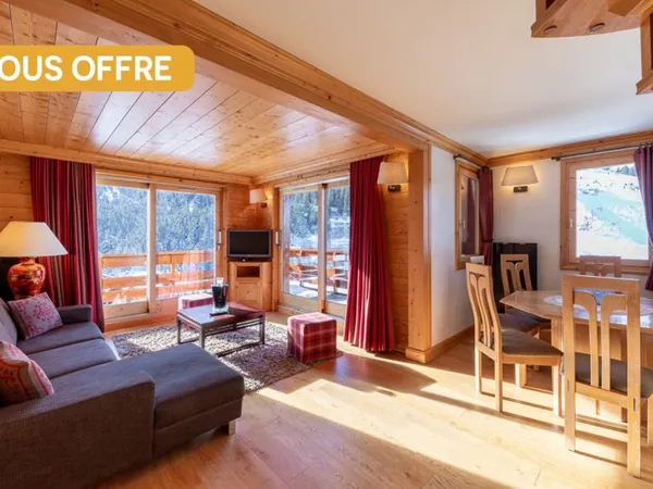 Mottaret. Duplex 4 chambres. Vue exceptionnelle!