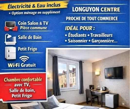 Location, chambres meublées Longuyon