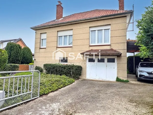 Maison plain-pied 62 m² + sous-sol complet - Jardin - Fort potentiel