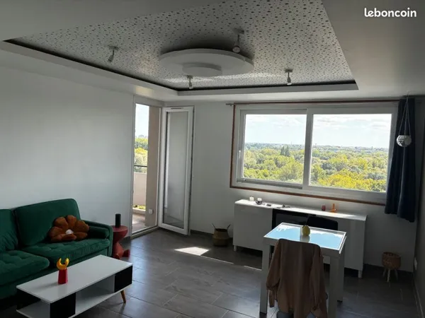Appartement meublé T3 très lumineux
