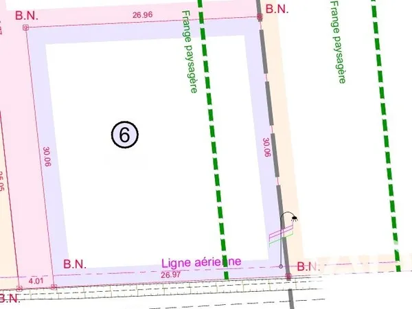 Terrain 809 m²