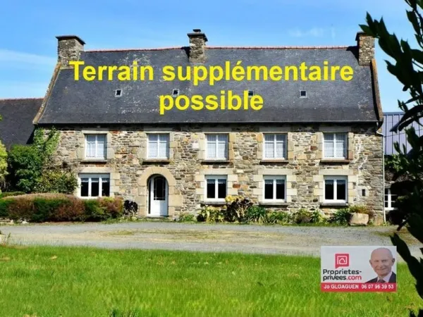 Maison de caractère 156 m2 , 4 ch, terrain de 4 000 m2, à 5 mn de la mer