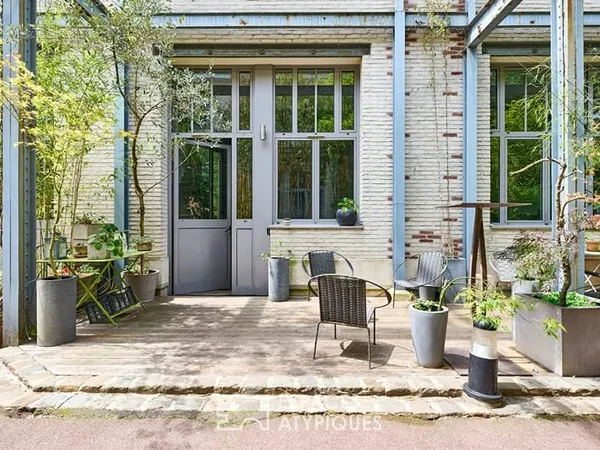 Maison-loft avec deux terrasses