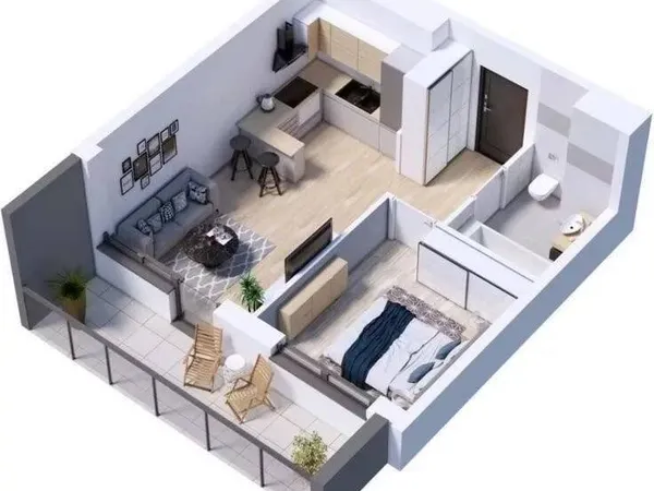 Appartement 2 pièces 45 m²
