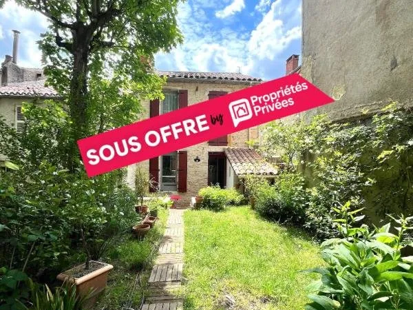 Cahors 46000, maison de ville avec jardin