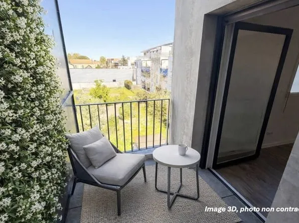 Appartement T2 avec balcon et parking Résidence récente