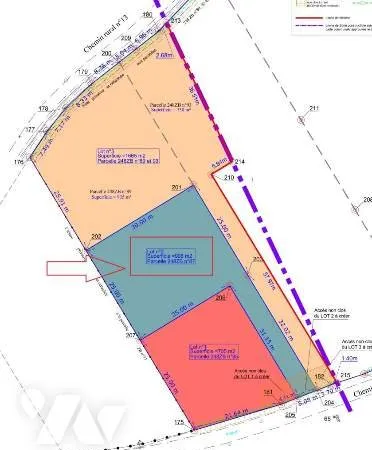 Terrain 908 m²
