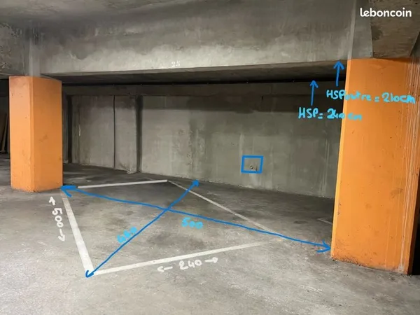 Parking 23m² fermé sécurisé centre ville BORDEAUX