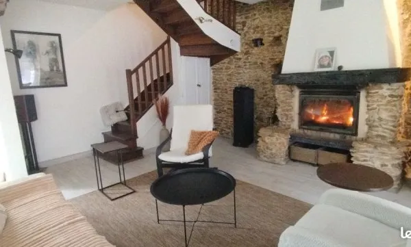 Maison ancienne rénovée - Orgerus - 138 m² - 3 ch. - gare à pied - DPE B - terrain 874 m²