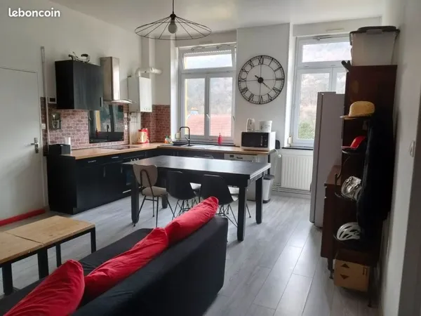 Appartement F3, de 58m² avec garage, place de parking et cave