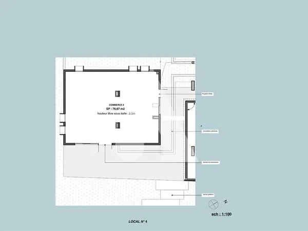 Local commercial La Possession 1 pièce(s) 77 m2