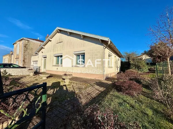 Maison de plain-pied, 3 chambres, garage