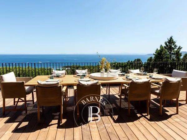 Porto-Vecchio, Palombaggia, Villa vue mer panoramique, 6 chambres, piscine chauffée, plage à pied