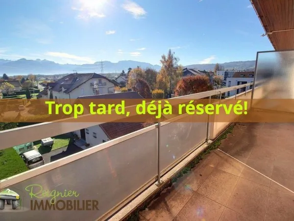 Appartement T4 traversant de 82.18m², au calme avec balcon + ca