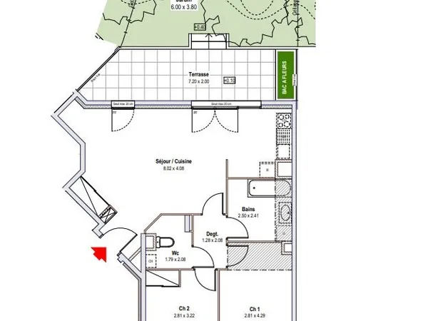 Appartement 3 pièces 69 m²