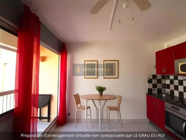 Appartement 1 pièce 19 m²