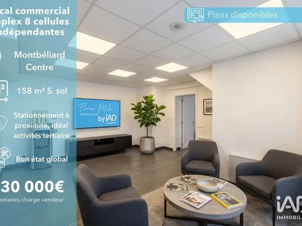 Immeuble commercial 158 m²