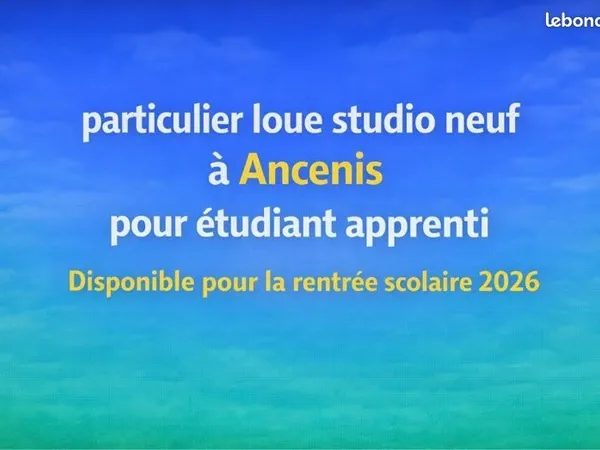 Location studio à Ancenis, proches gare et écoles