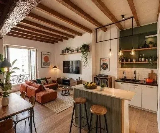 Studio 2 pièces 40 m²