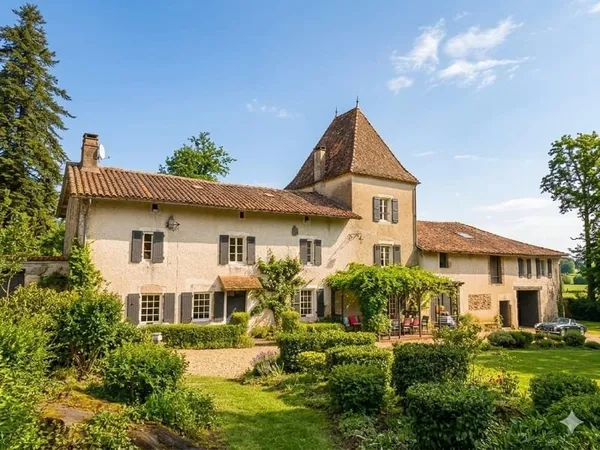 Manoir du 18eme avec Maison d'Amis, dépendances et piscine