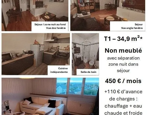 STUDIO A LOUER - Caen Pierre Heuzé