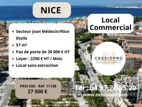 Local 57 m² Nice