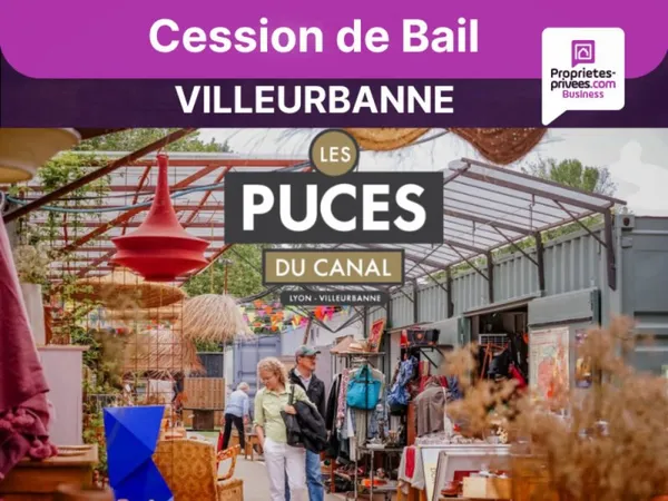 VILLEURBANNE- LES PUCES DU CANAL - STAND 55 m² + TERRASSE