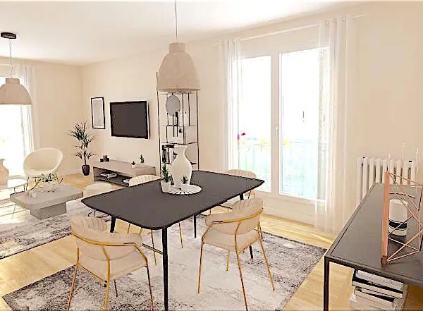 DERNIER ETAGE 5 pièces avec balcon