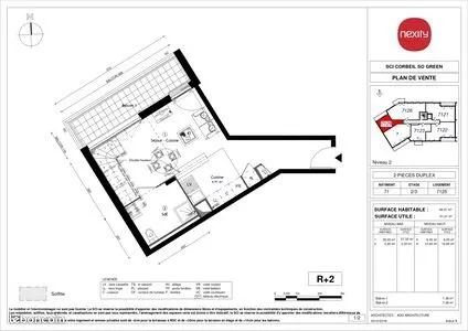Appartement 2 pièces 49 m²