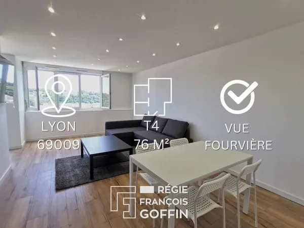 APPARTEMENT T4 - GARE DE VAISE - IDEAL FAMILLE OU INVESTISSE