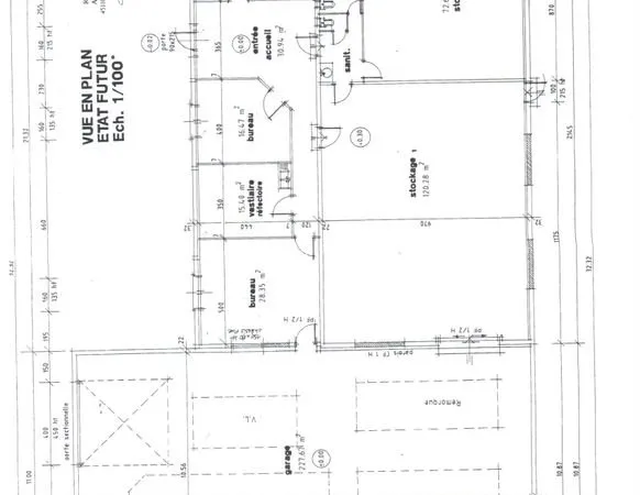 Batiment bureaux 600m²