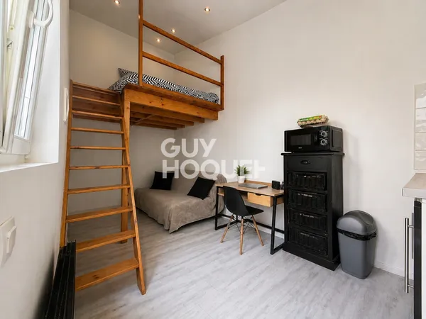 Appartement T1 avec mezzanine à vendre à Reims, quartier Cernay, avec terrasse