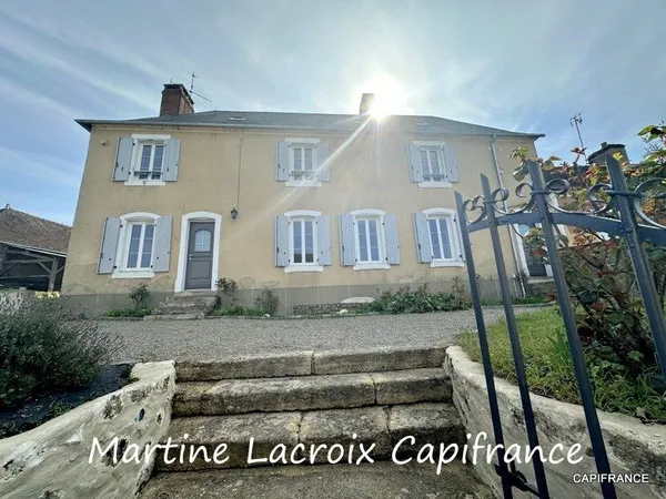 Dpt SARTHE (72), à vendre SCEAUX SUR HUISNE (72) - MAISON BOURGEOISE P8 de 220 m² - Terrain de 1000 