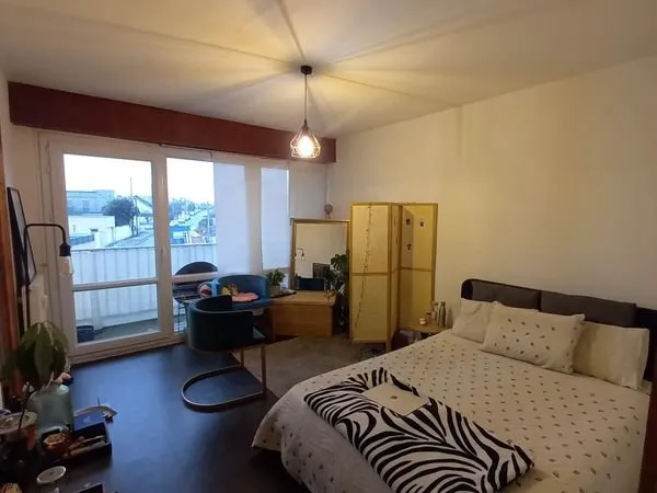 Appartement T1-bis 25 m² avec balcon & parking - Quartier Bichon, Angers