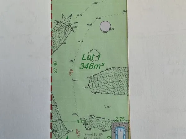 TERRAIN CONSTRUCTIBLE VIABILISÉ 346 m2