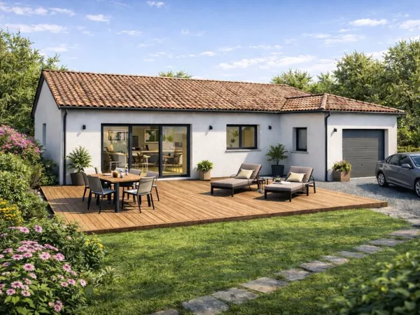 Terrain + maison 80 m²