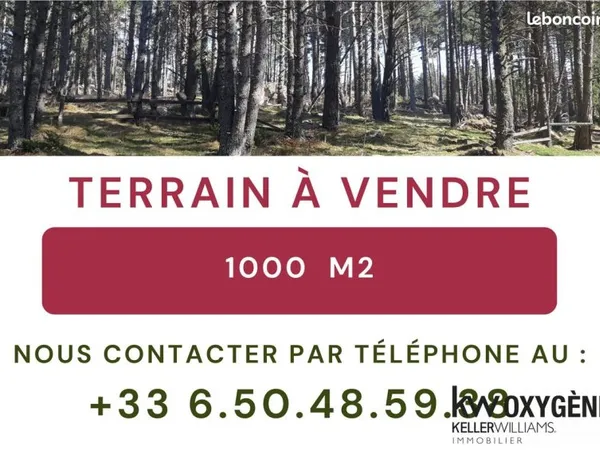 Terrain 1000 m² Formiguères